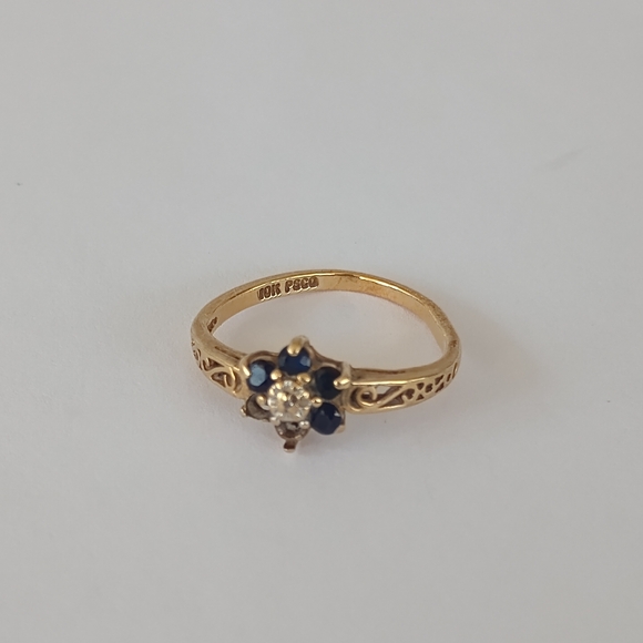 Psco Stamped 10k Gold Ring  Sz 7 - Picture 1 of 7